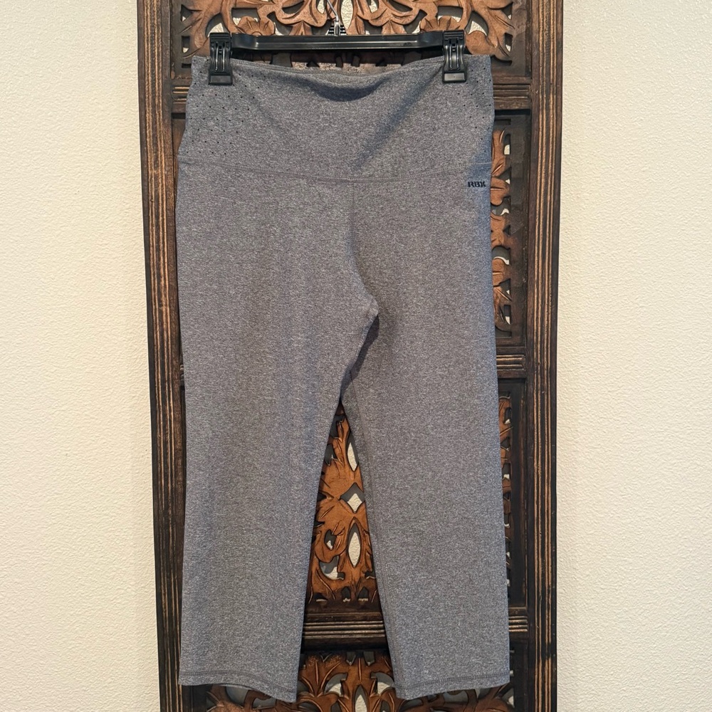 RBX Heathered Charcoal Capri Leggings